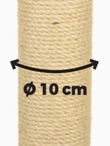 LEOPET Tiragraffi Orlando Nero 80 cm