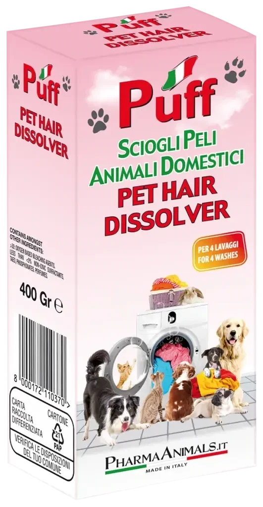 PUFF Scioglipeli Lavatrice Animali Domestici 400gr