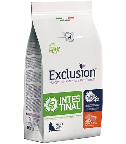 EXCLUSION Gatto Intestinal Maiale e Riso 1,5Kg