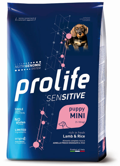 PROLIFE Cane Sensitive Puppy Lamb & Rice Mini 2Kg
