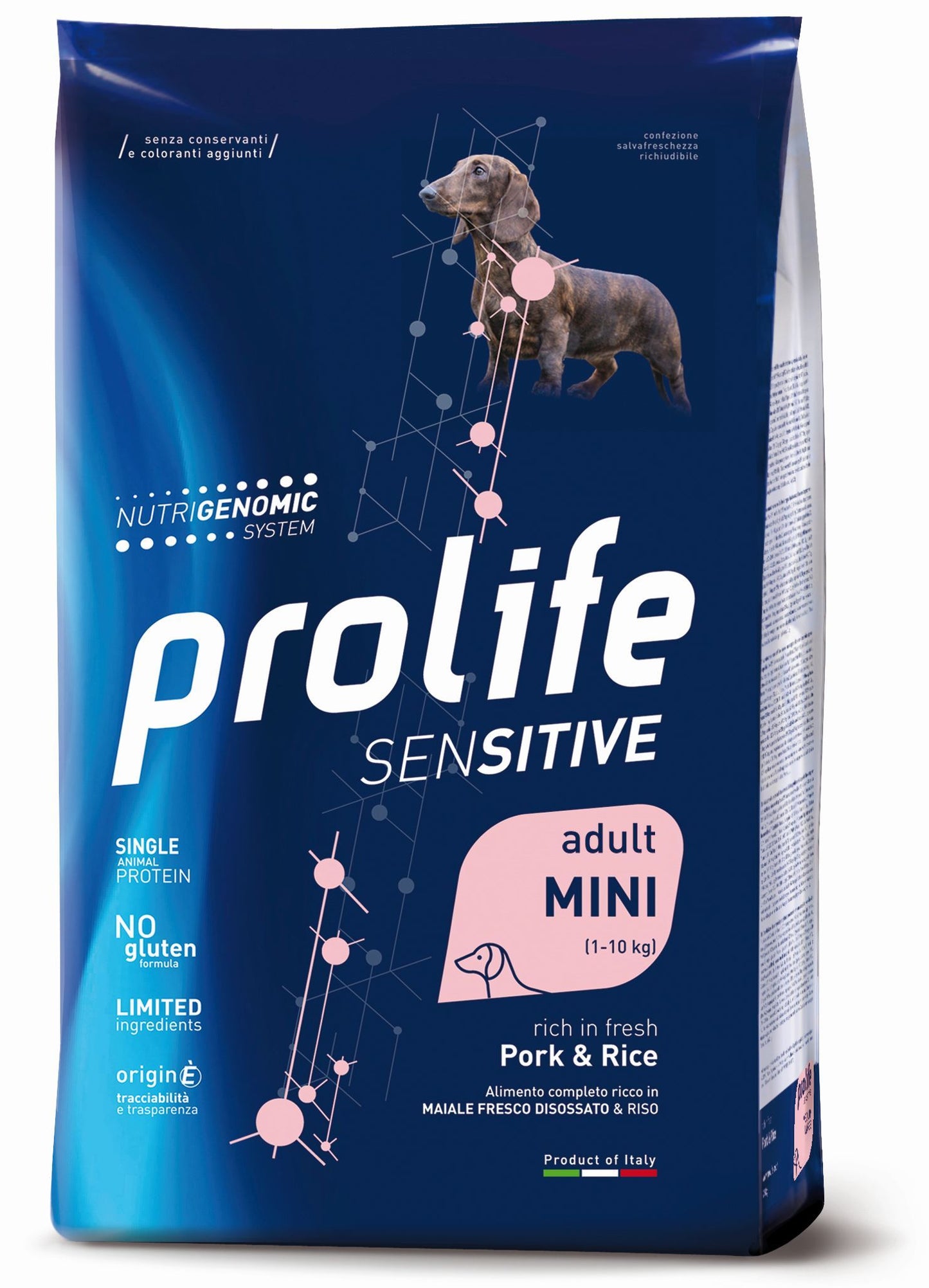 PROLIFE Cane Sensitive Adult Pork & Rice Mini 2Kg