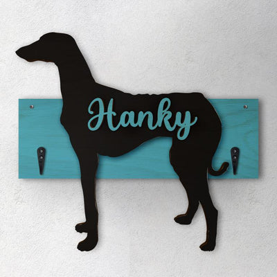 Azawakh - Porta guinzaglio e/o chiavi personalizzato con il nome del tuo cane