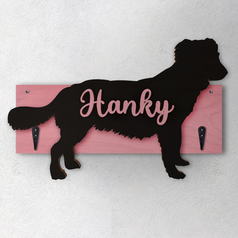 Nova Scotia Duck Tolling Retriever - Porta guinzaglio e/o chiavi personalizzato con il nome del tuo cane