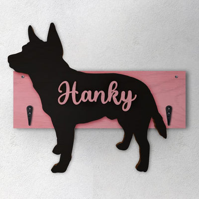 Australian Cattle Dog - Porta guinzaglio e/o chiavi personalizzato con il nome del tuo cane