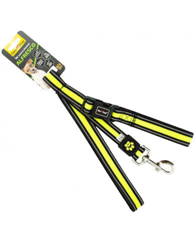 GIMDOG Guinzaglio Mesh Giallo 2,5cm 120cm