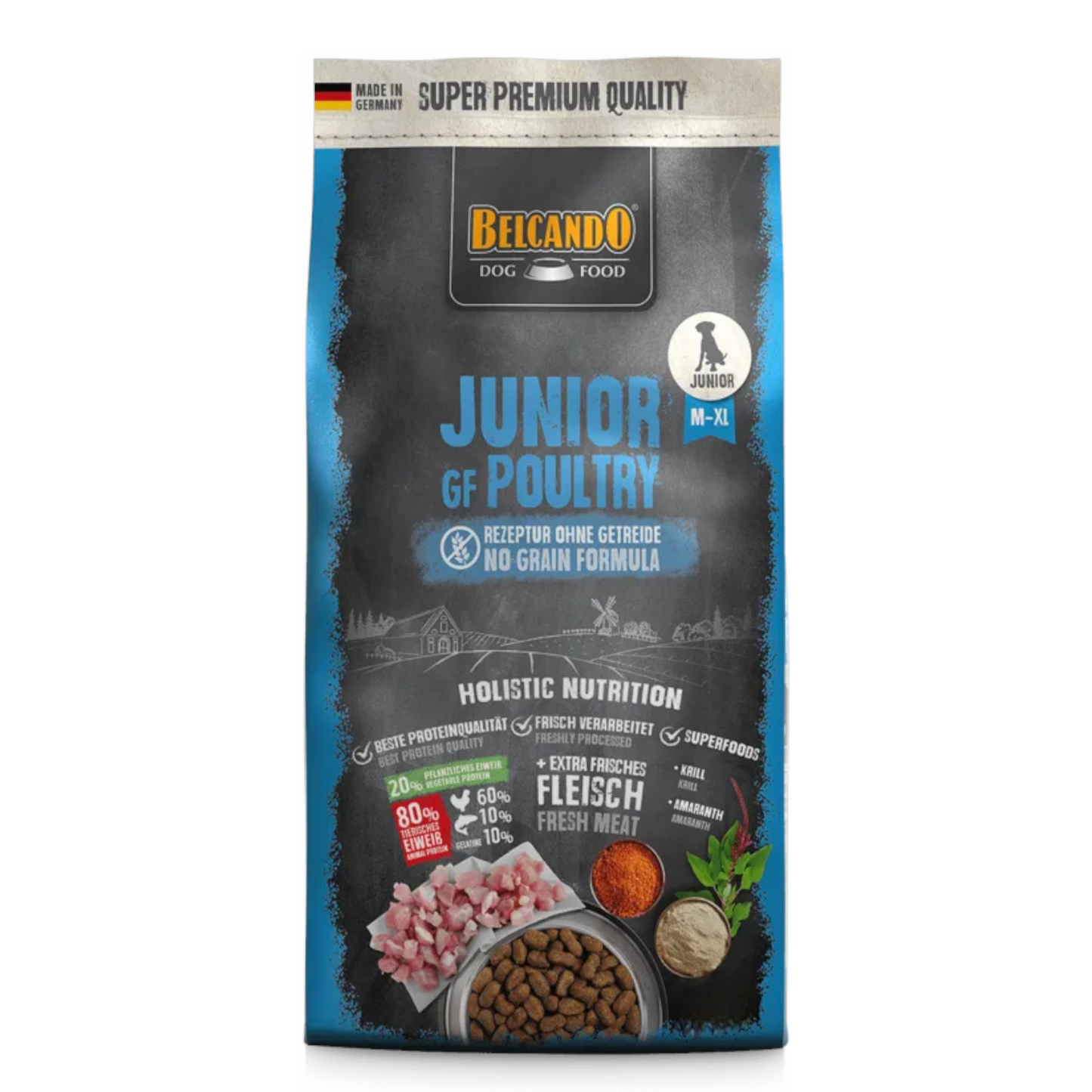 BELCANDO Dog Junior GF Poultry 12,5Kg