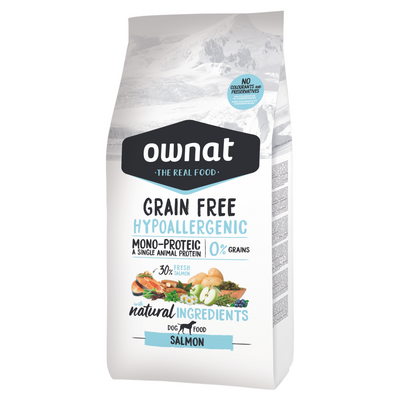 OWNAT Cane Hypoallergenic Grain Free Salmone 3Kg