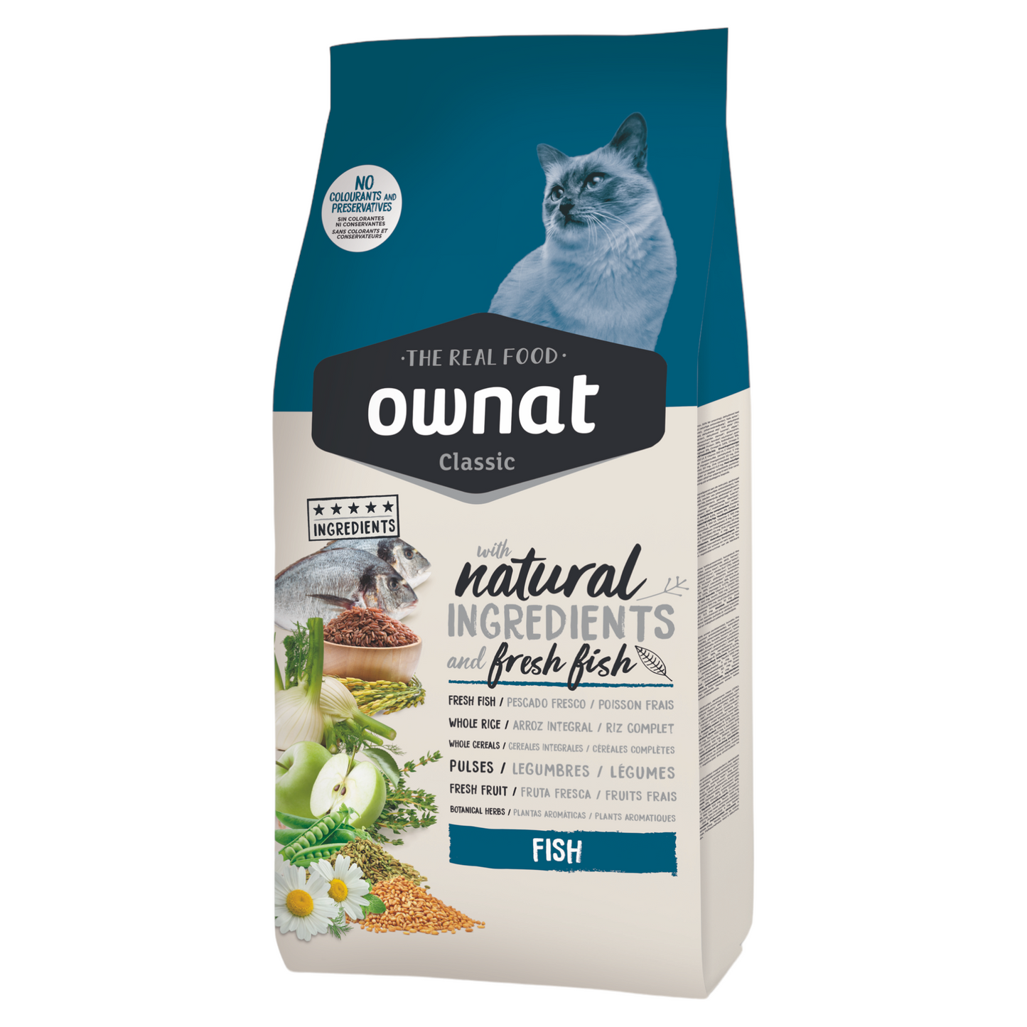 OWNAT Gatto Classic Pesce 1,5Kg