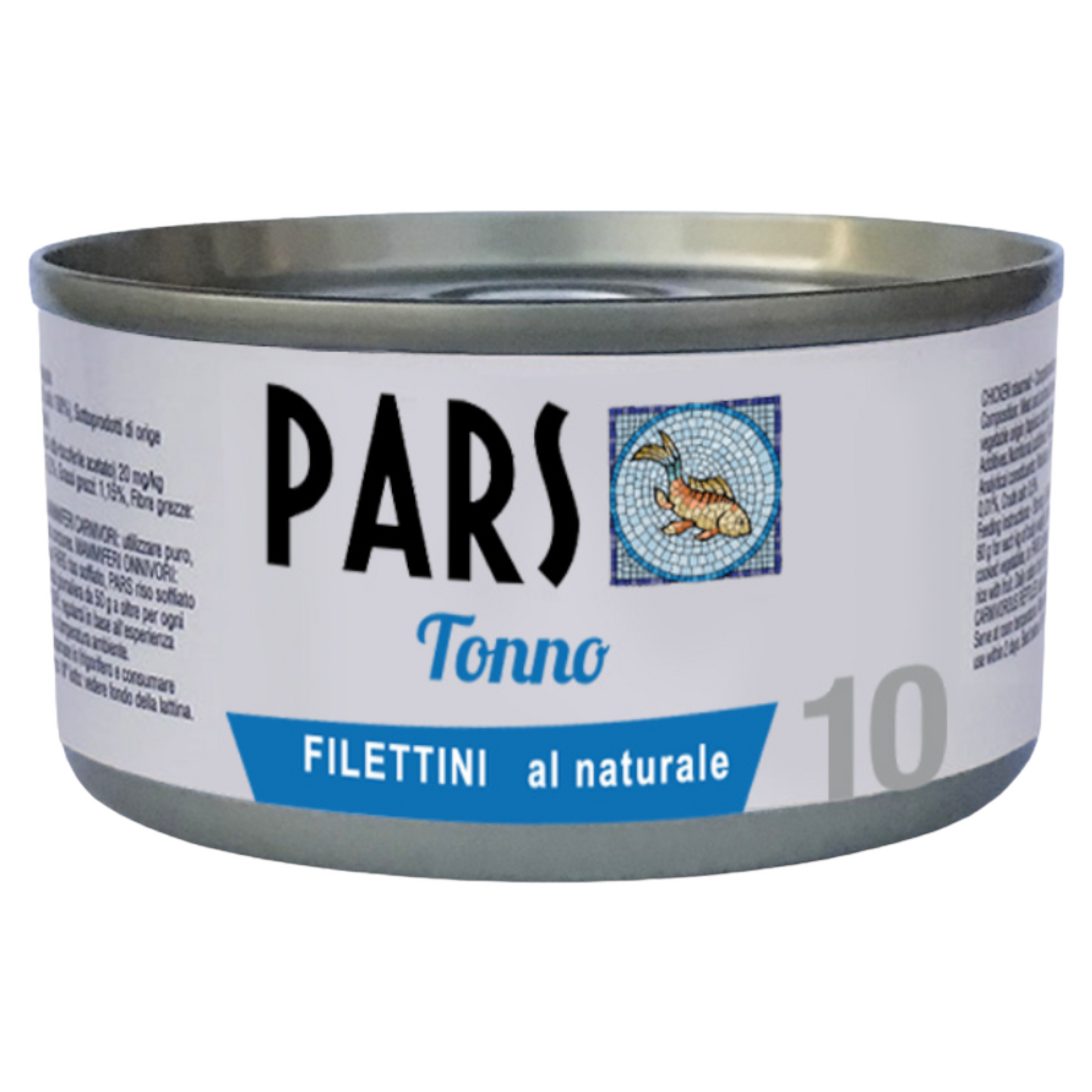 PARS 10 Filettini Naturali Tonno 85Gr