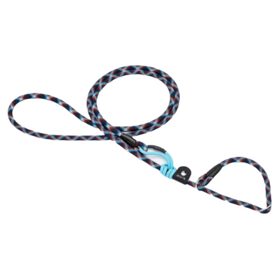 LEOPET Guinzaglio regolabile in corda a Strangolo Blu