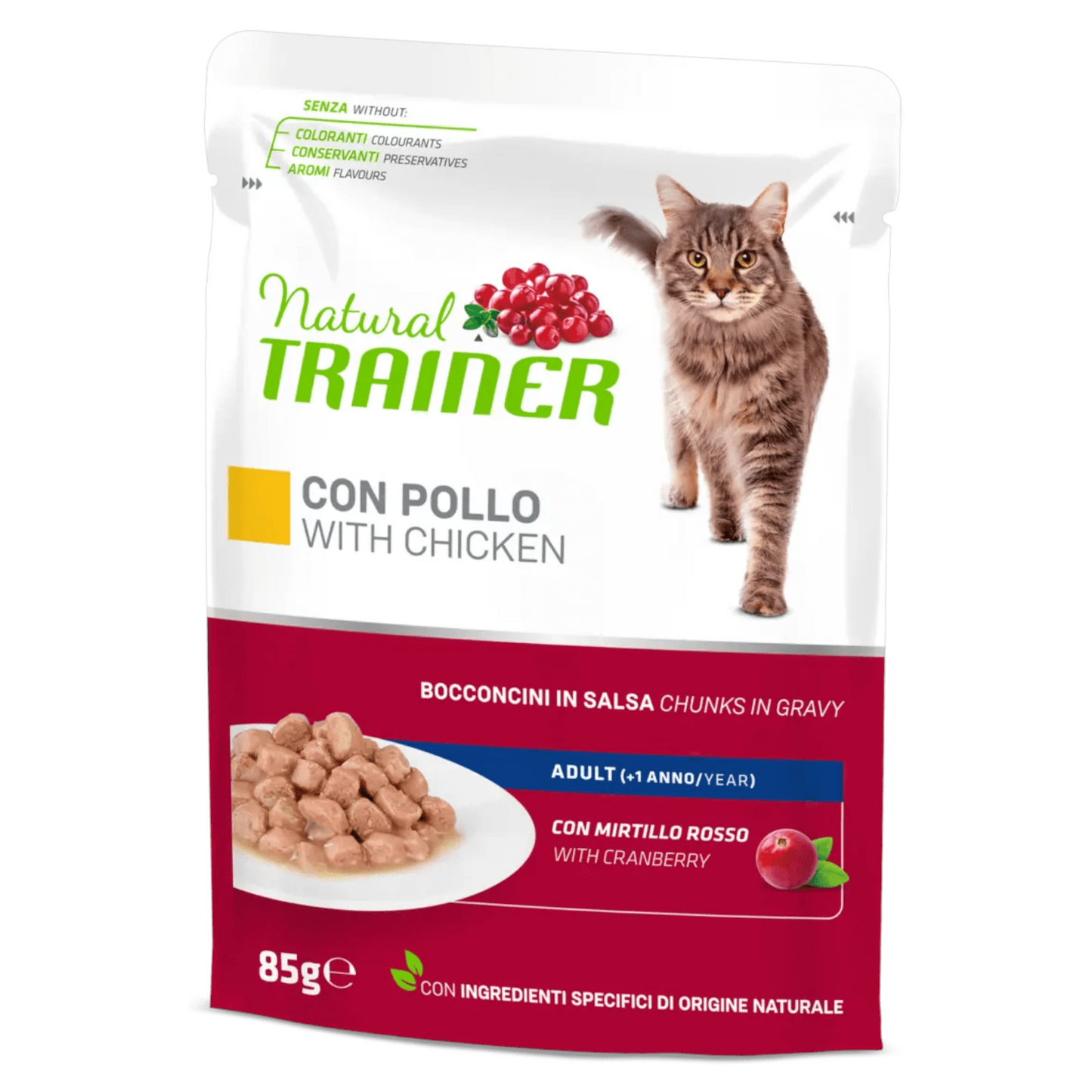 TRAINER Cat Adult Bocconcini in salsa Pollo 85gr