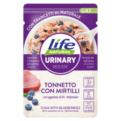 LIFE Cat Urinary Mousse Tonno con Mirtilli in busta 70gr
