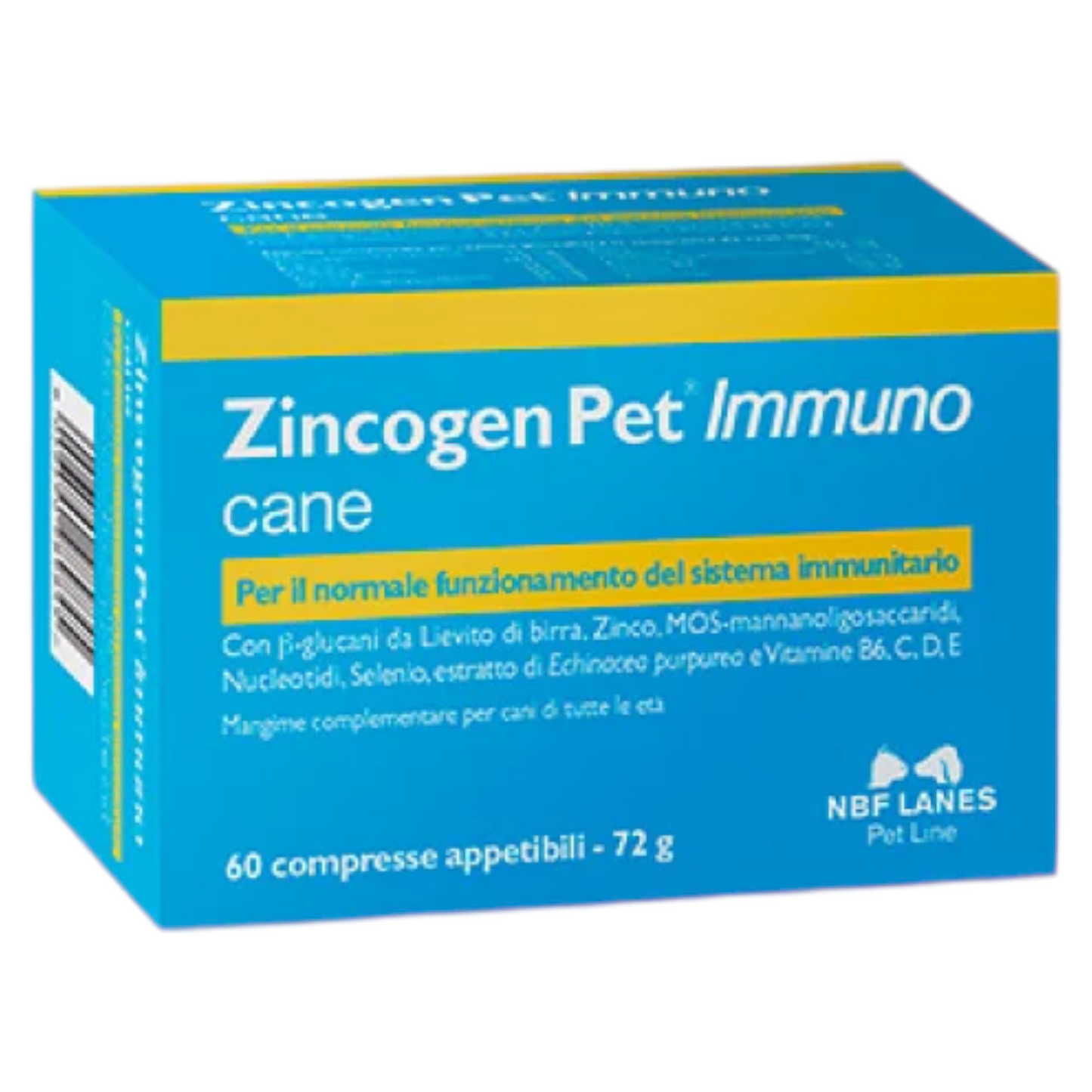 NBF LANES Zincogen Pet Immuno Cane 60Cpr