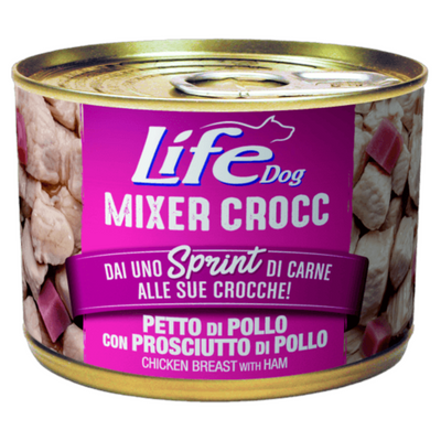 LIFE Dog Mixer Crocc Pollo con Prosciutto di Pollo 150gr