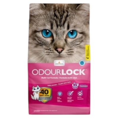 ODOURLOCK Lettiera Gatto Agglomerante Borotalco 6Kg