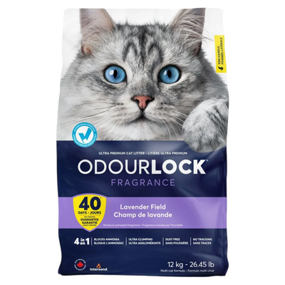 ODOURLOCK Lettiera Gatto Agglomerante Lavanda 12Kg