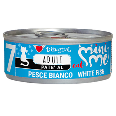DISUGUAL Gatto Mini Me 7 Patè al Pesce Bianco 85gr