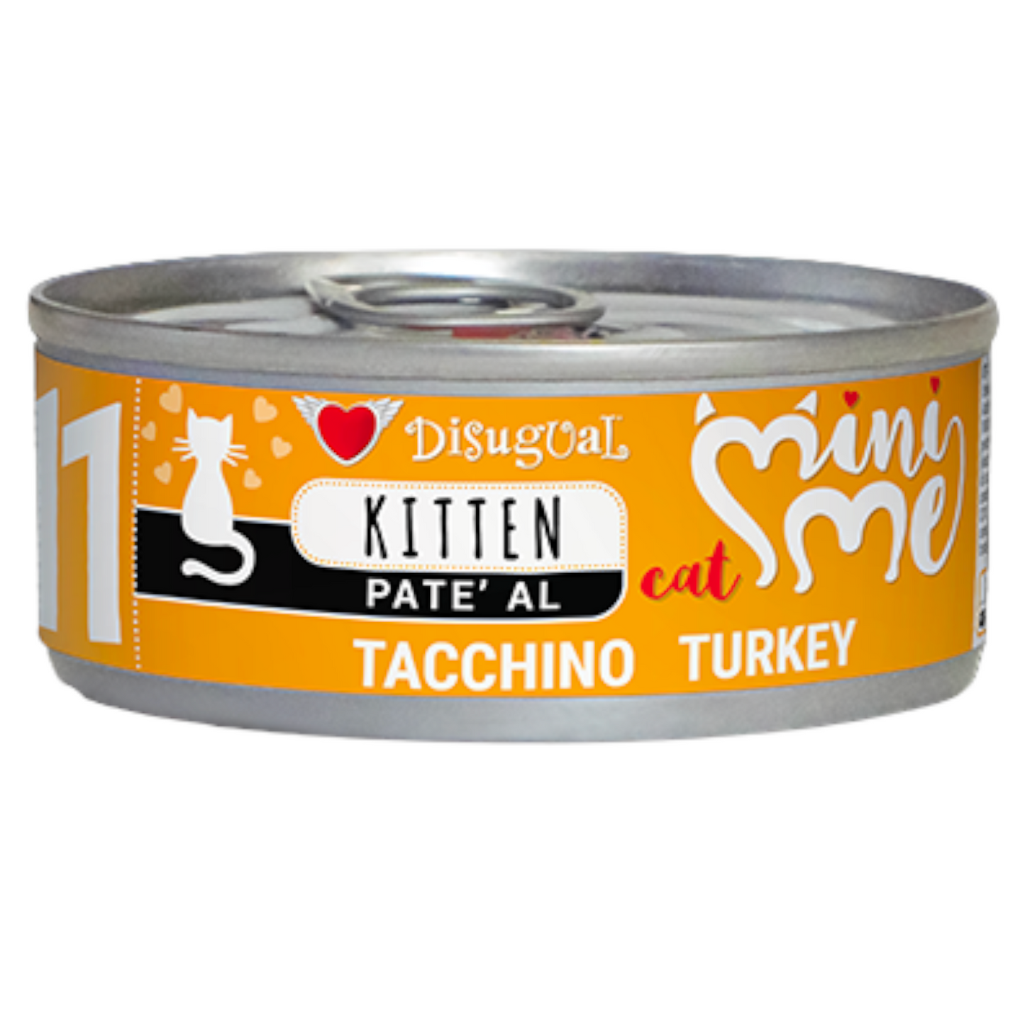 DISUGUAL Gatto Kitten Mini Me 11 Patè al Tacchino 85gr