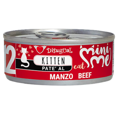 DISUGUAL Gatto Kitten Mini Me 12 Patè al Manzo 85gr
