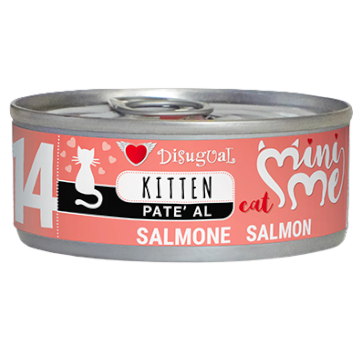 DISUGUAL Gatto Kitten Mini Me 14 Patè al Salmone 85gr