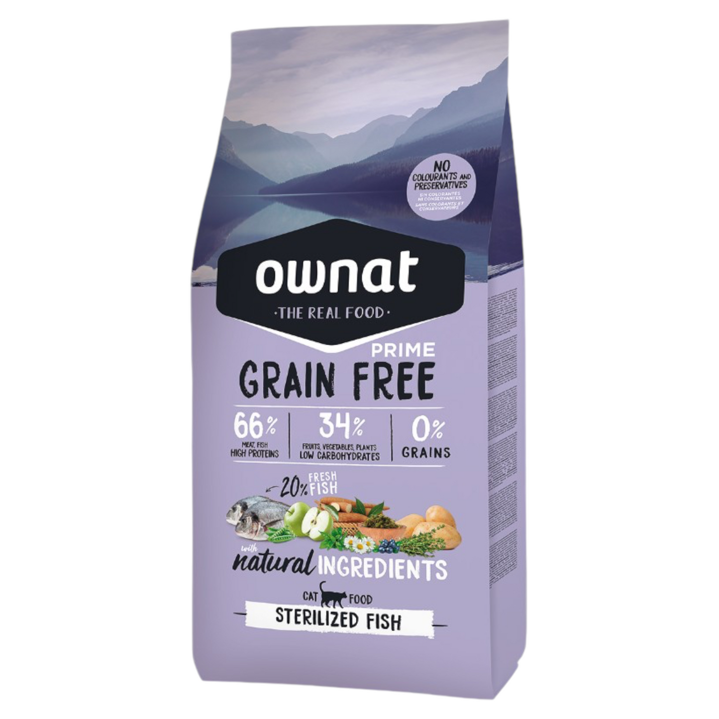 OWNAT Prime Gatto Sterilised Grain Free Pesce 1Kg