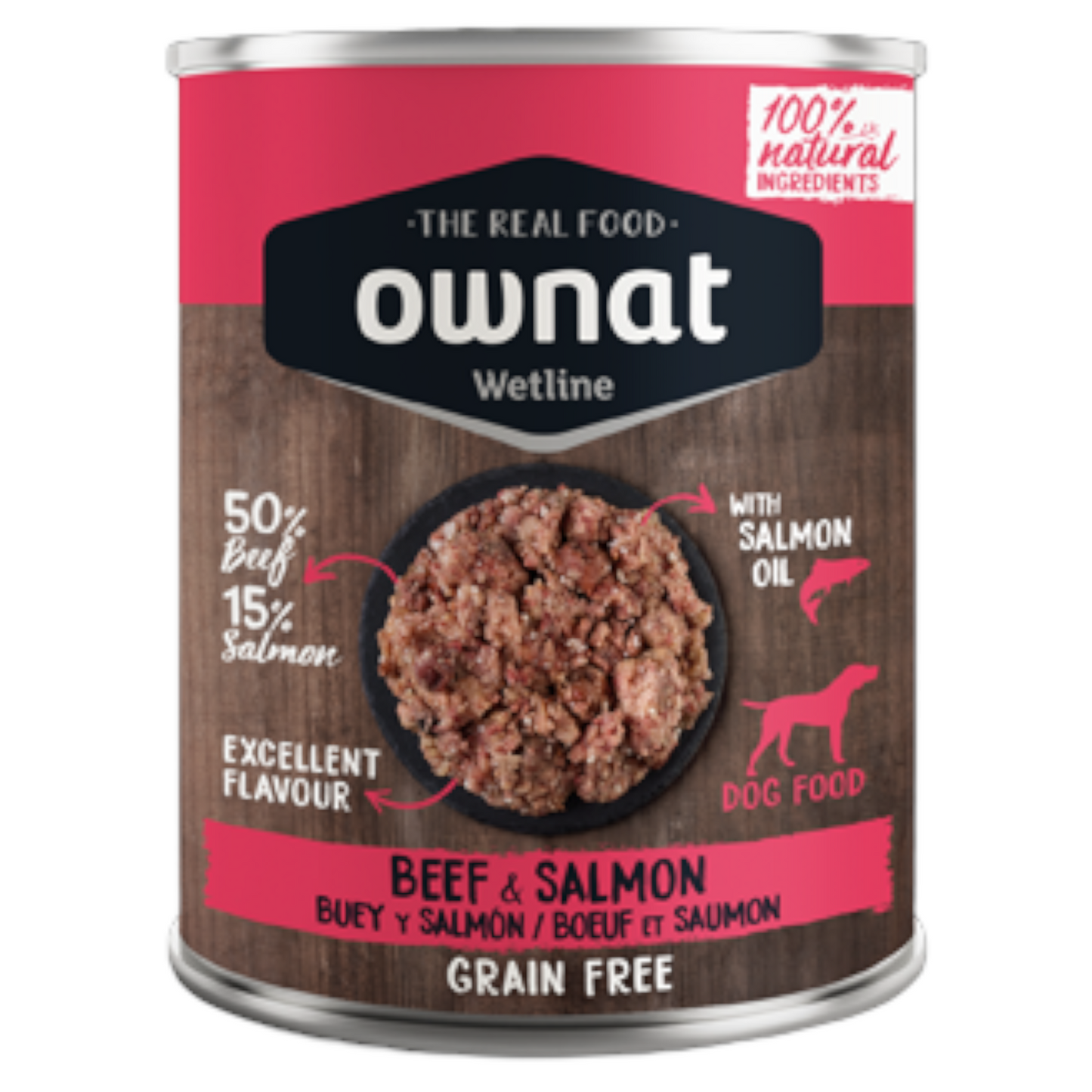 OWNAT Wetline Cane Manzo e Salmone 395gr
