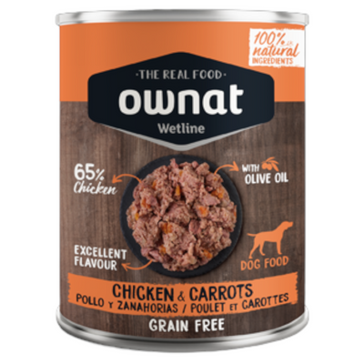 OWNAT Wetline Cane Pollo e Carote 395gr
