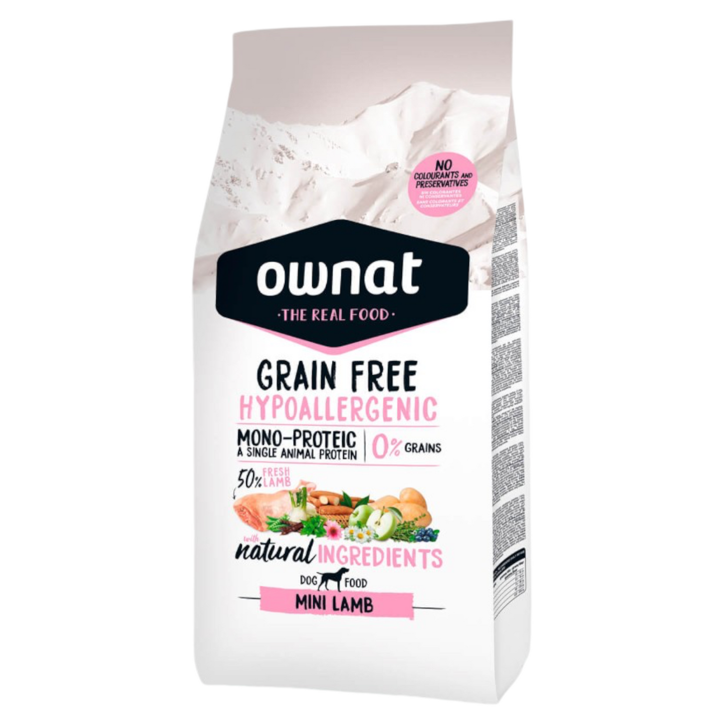 OWNAT Cane Mini Hypoallergenic Grain Free Agnello 1Kg