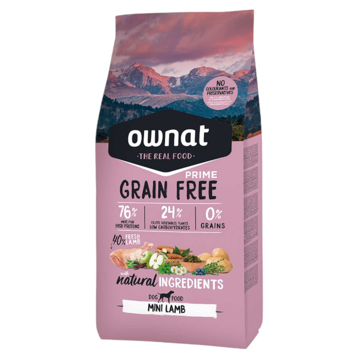 OWNAT Prime Cane Mini Adult Grain Free Agnello 3Kg