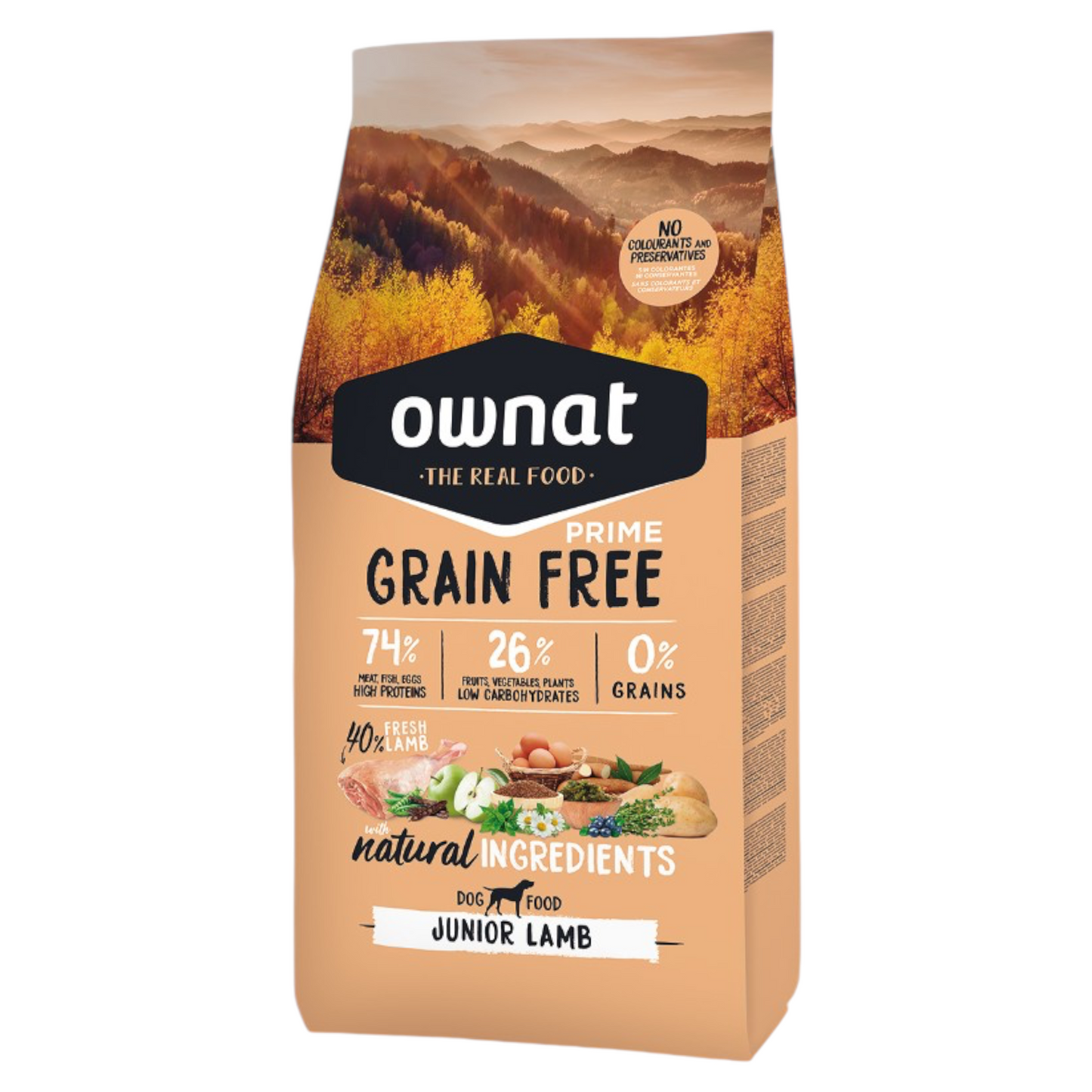 OWNAT Prime Cane Junior Grain Free Agnello 3Kg