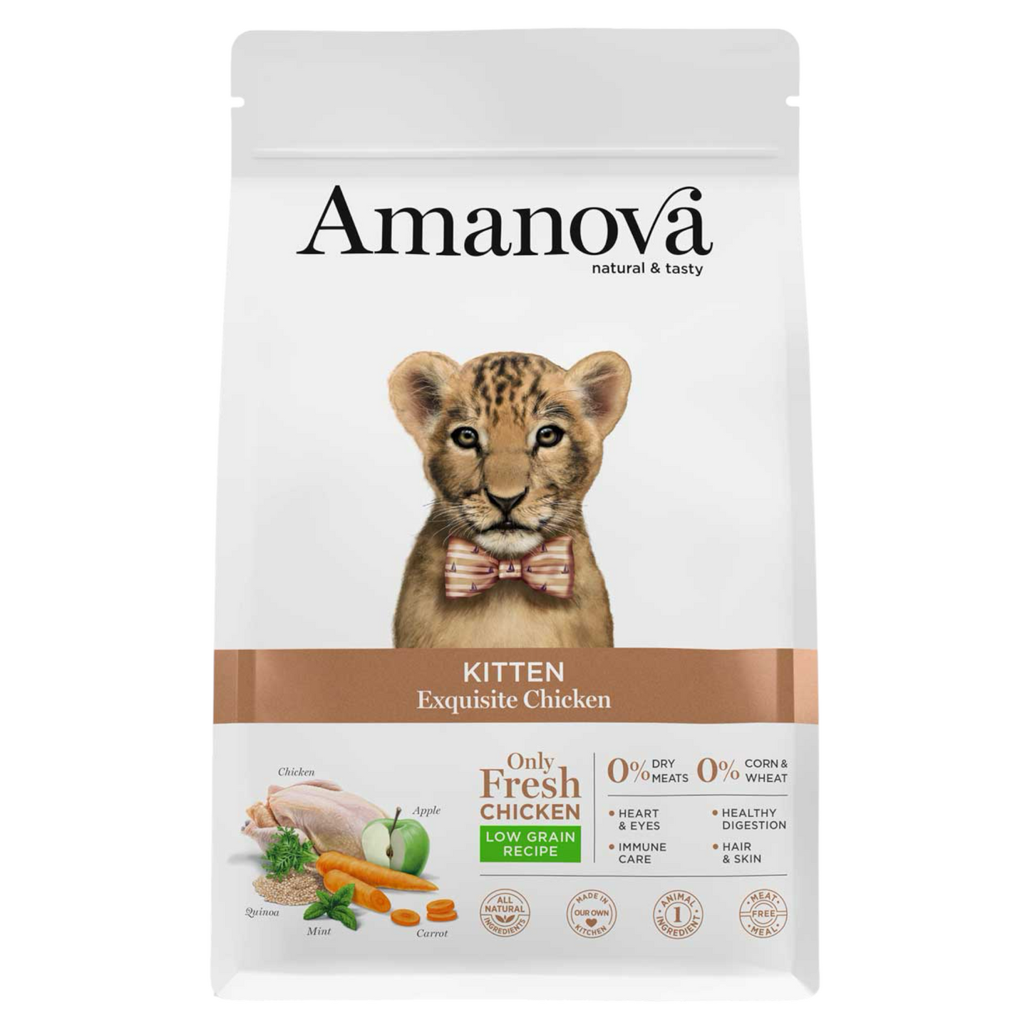 AMANOVA Gatto Kitten al Pollo Low Grain 1,5Kg