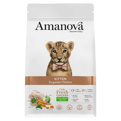 AMANOVA Gatto Kitten al Pollo Low Grain 4Kg