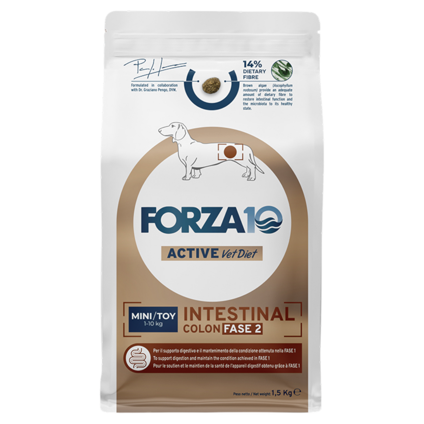 FORZA10 Cane Intestinal Colon Fase 2 Mini Toy 1,5Kg