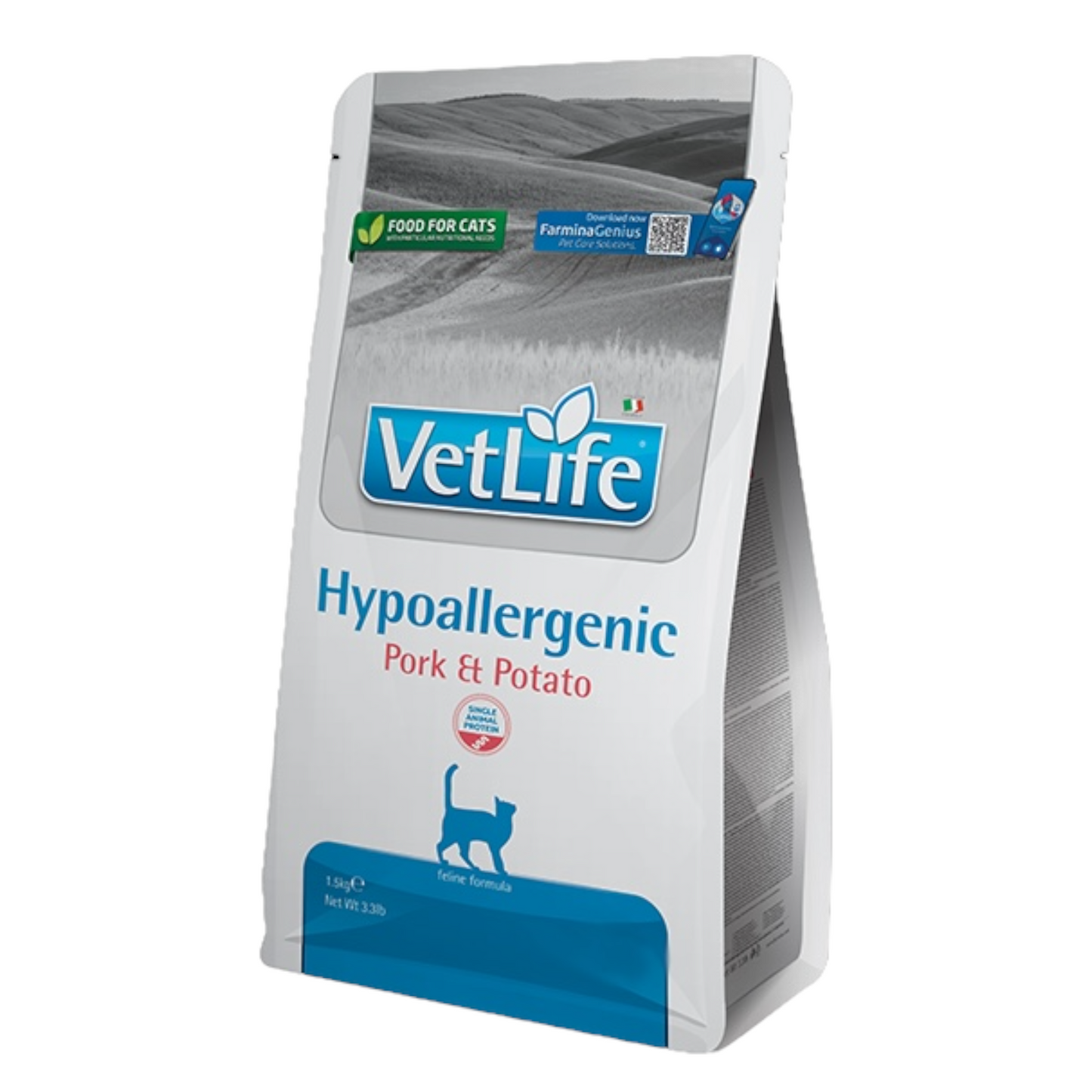 FARMINA Vet Life Gatto Hypoallergenic Maiale e Patate 1,5Kg