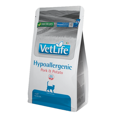 FARMINA Vet Life Gatto Hypoallergenic Maiale e Patate 1,5Kg