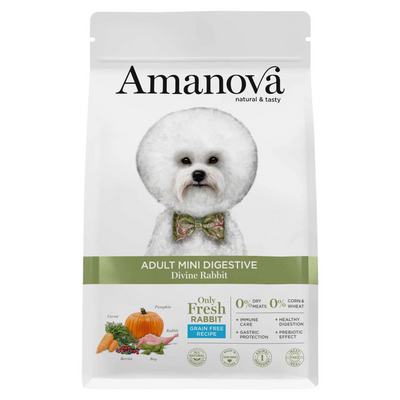 AMANOVA Cane Mini Adult Digestive al Coniglio GF 2Kg