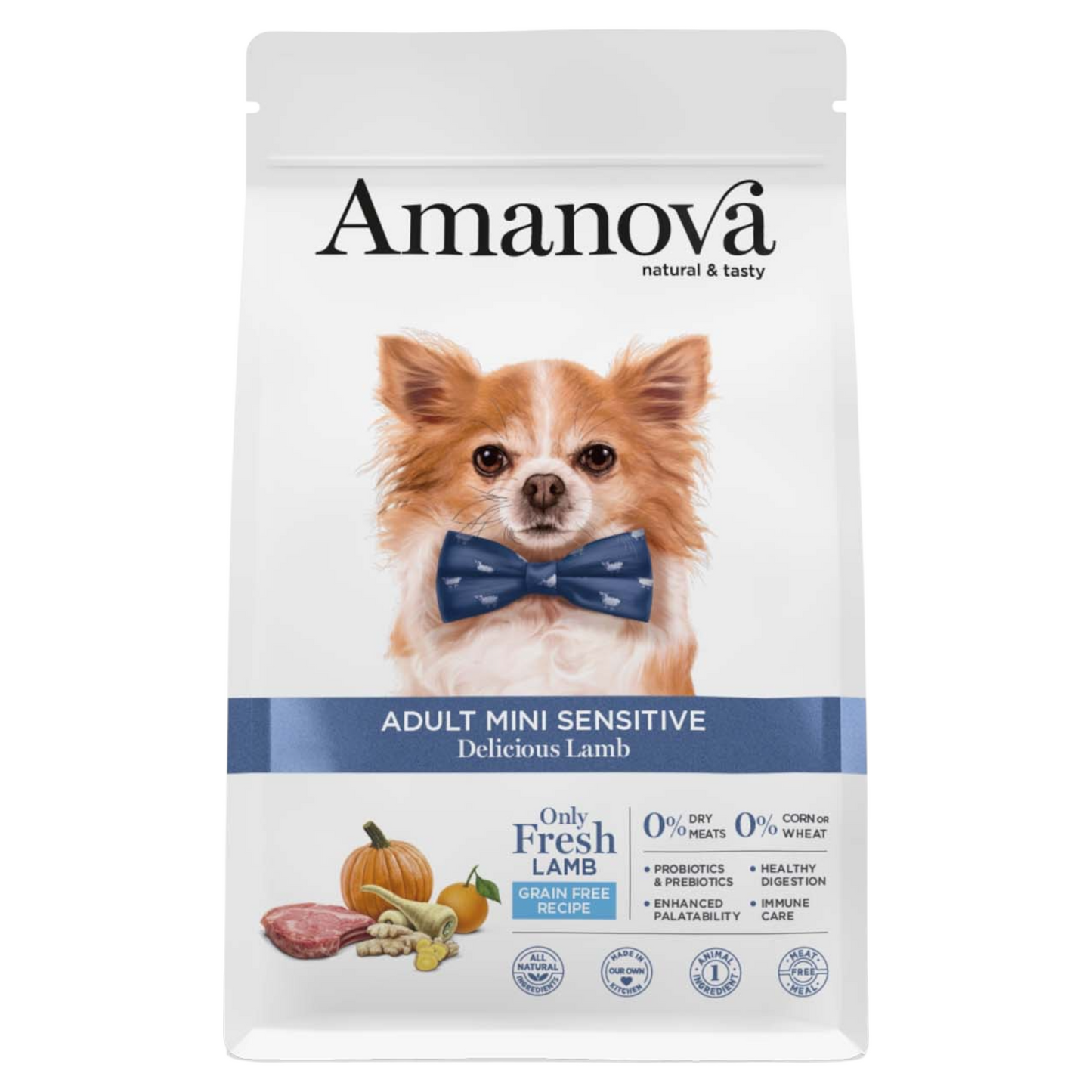 AMANOVA Cane Mini Adult Sensitive all'Agnello GF 2kg