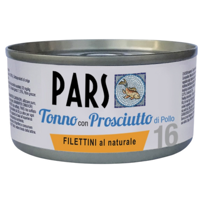 PARS 16 Filettini Naturali Tonno con Prosciutto 85Gr