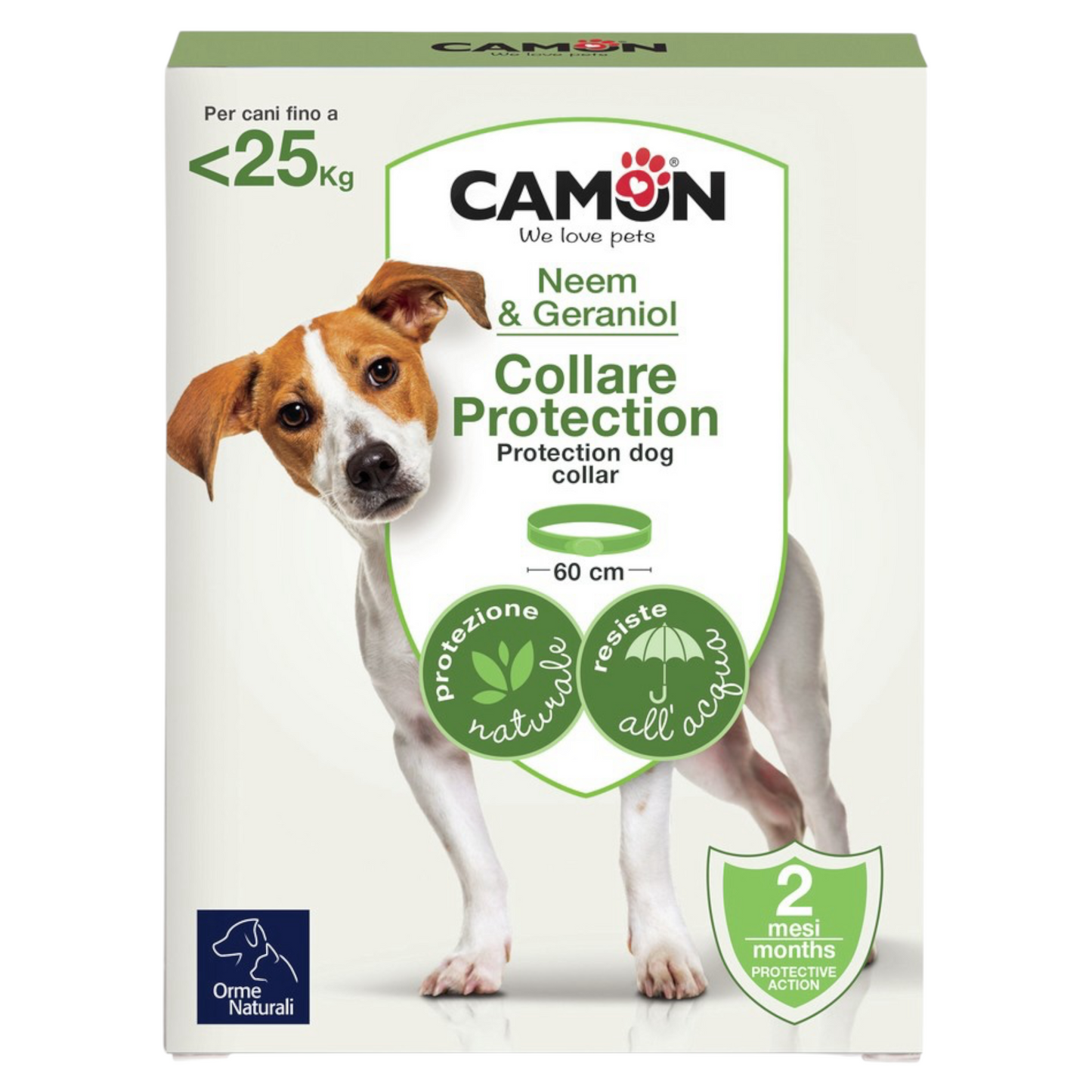 CAMON Collare Barriera all'olio di Neem 60cm per cani fino ai 25Kg