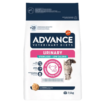 ADVANCE Gatto Urinary Sterilised Low Calorie 1,5Kg