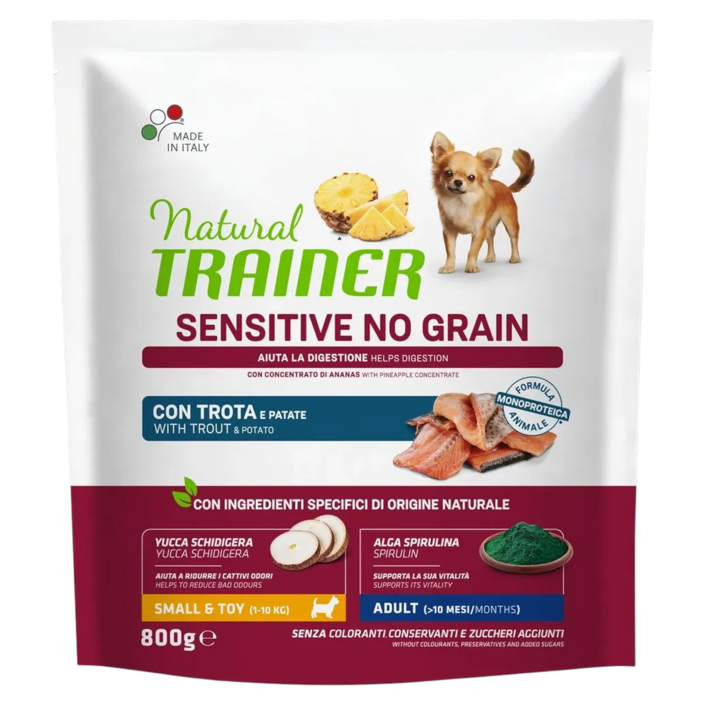 TRAINER Small&Toy Adult Sensitive GF Trota 800Gr