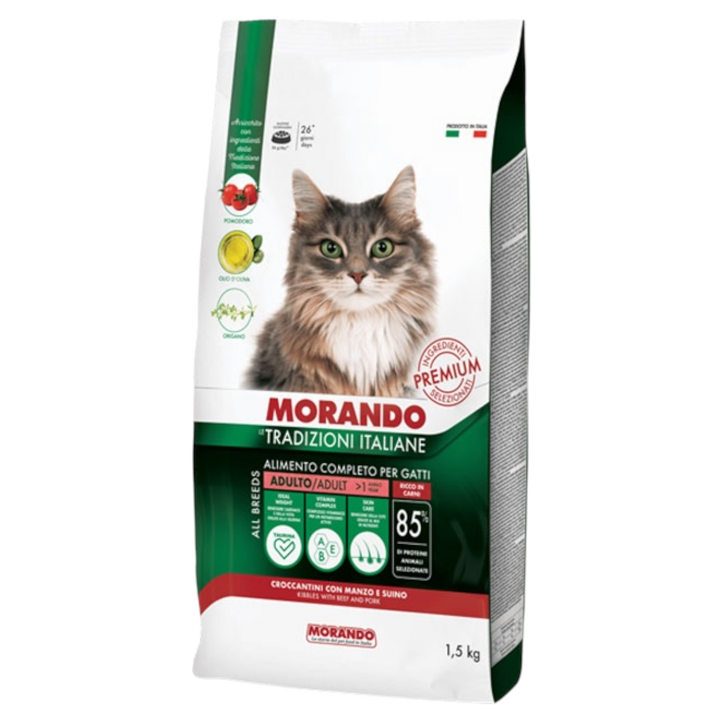 MORANDO Cat Adult Manzo e Suino 1,5Kg