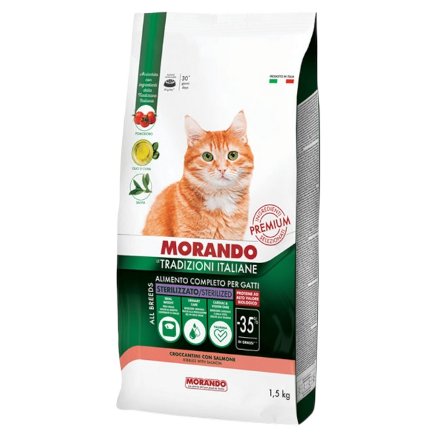 MORANDO Cat Sterilised Salmone 1,5Kg