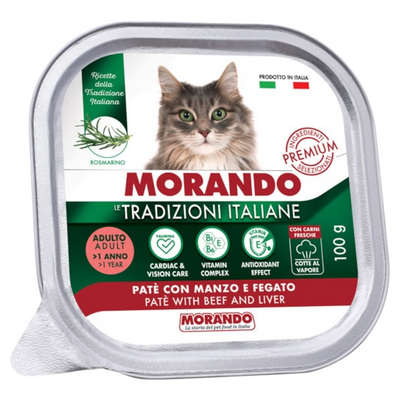 MORANDO Cat Patè con Manzo e Fegato 100gr