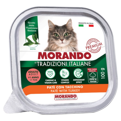 MORANDO Cat Patè con Tacchino 100gr