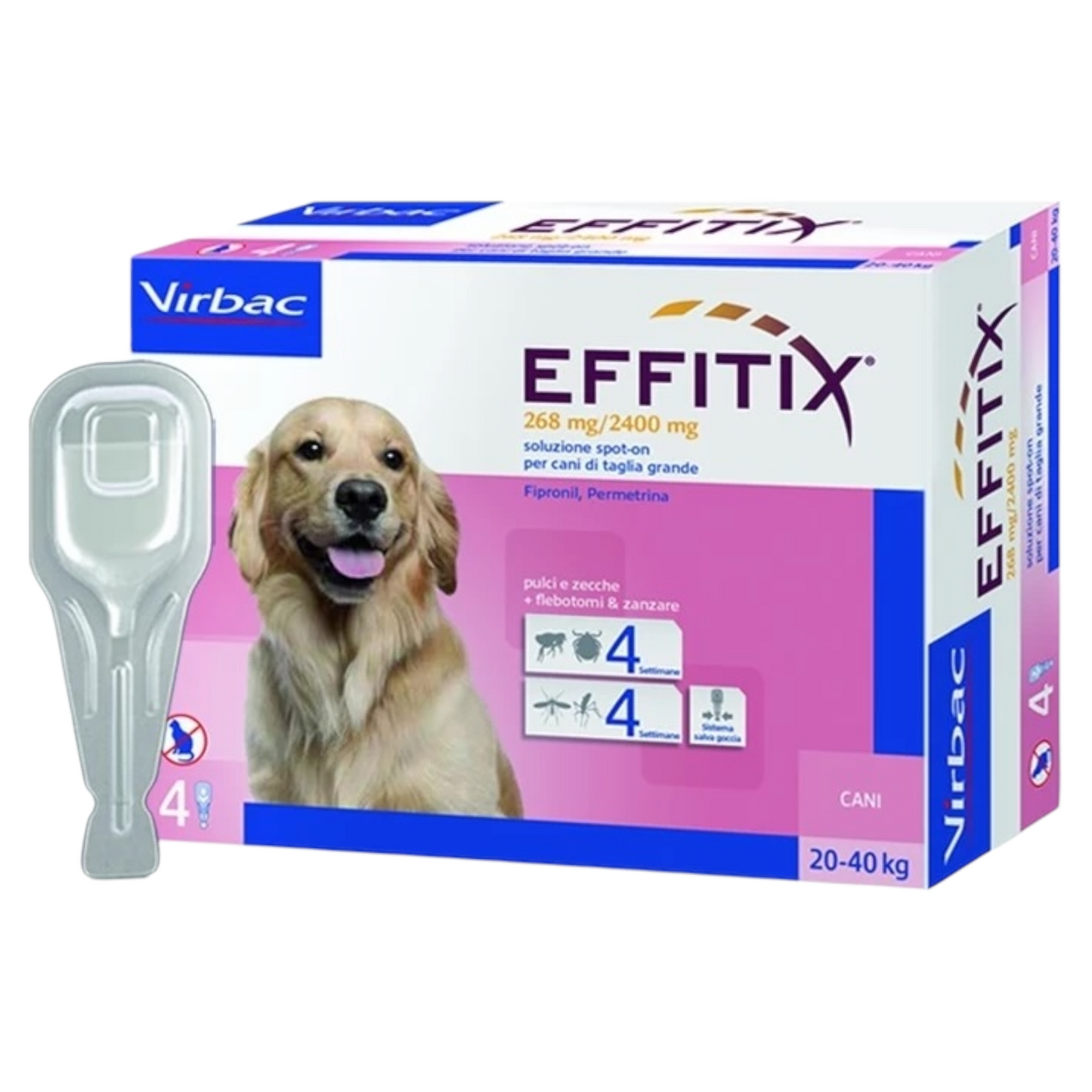 VIRBAC Cane Effitix Large 20-40Kg (1 Pipetta)