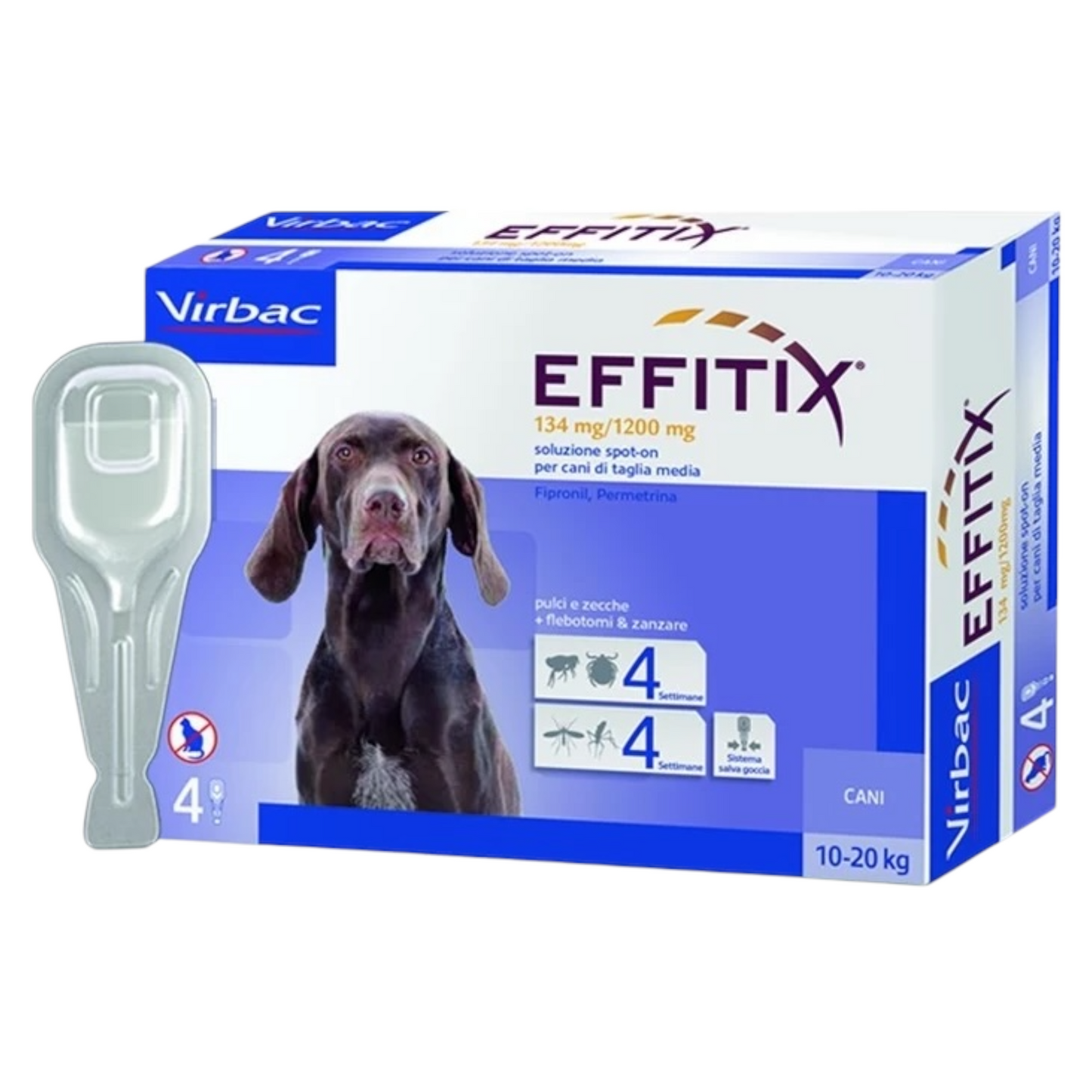 VIRBAC Cane Effitix Medium 10-20Kg (1 Pipetta)
