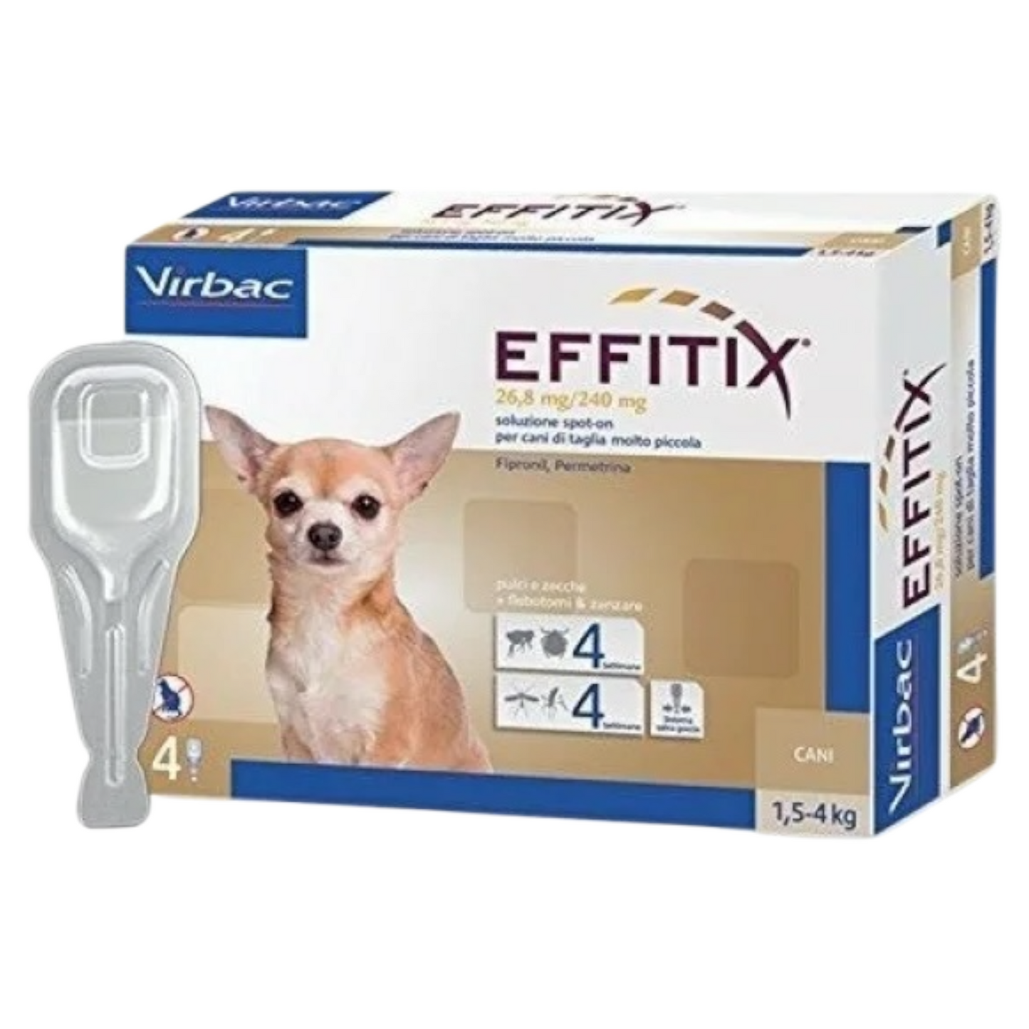 VIRBAC Cane Effitix Toy 1,5-4Kg (1 Pipetta)