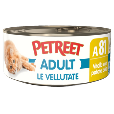PETREET A81 Cat Vellutata Vitello con Patate Dolci 70Gr