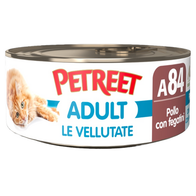 PETREET A84 Cat Vellutata Pollo con Fegatini 70Gr